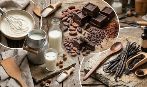 Ingredienti freschi per il gelato artigianale Canova